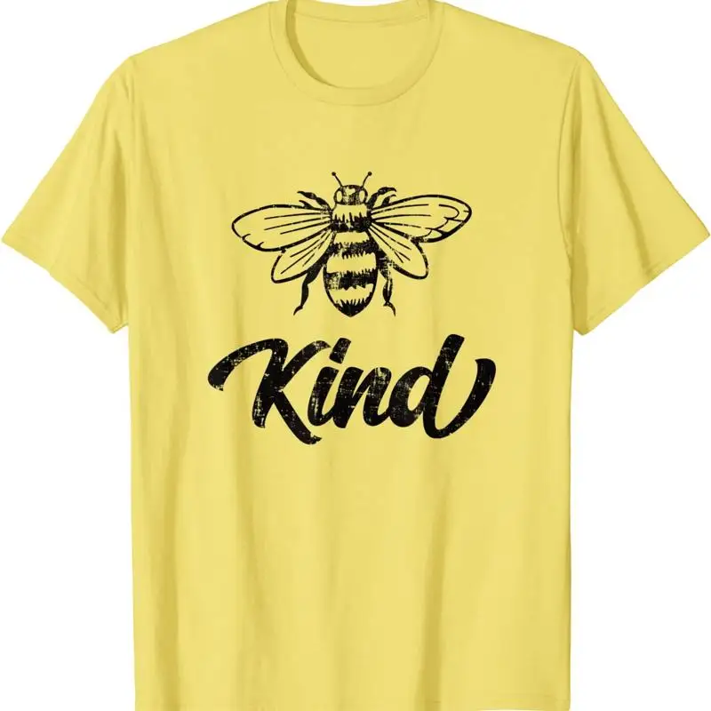 Be Kind Distressed Black Font Bee Illustration Kindness Is A Superpower WomenT shirt