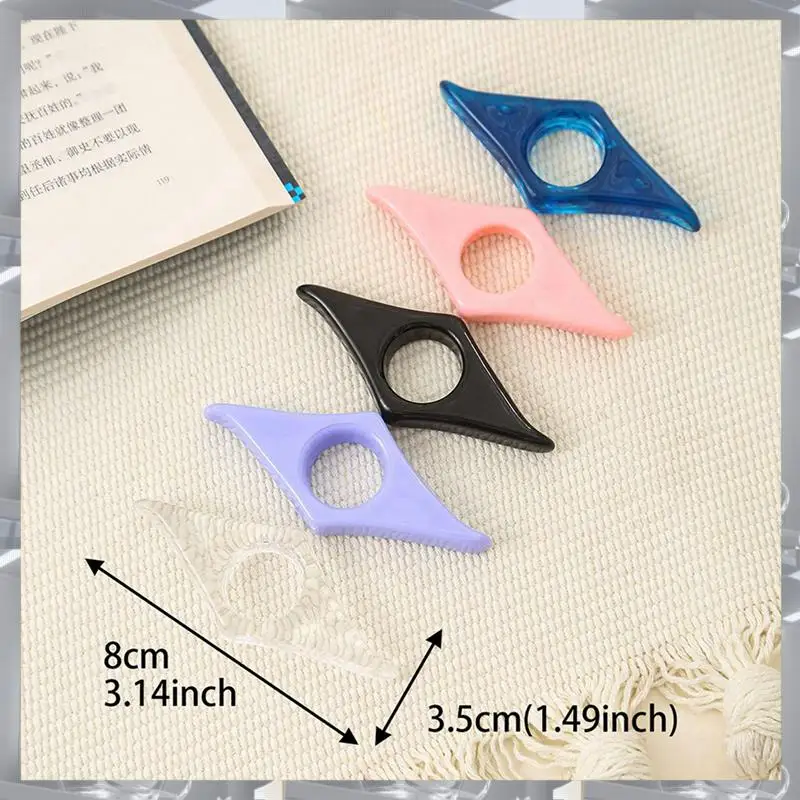 Hot Selling-10Pcs Book Page Holder, Handmade Thumb Book Page Holder Reading Accessories Ring Book Opener Bookmark For Book Lover