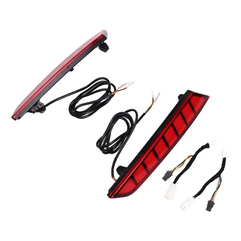 

Leading-Edge-Car LED Tail Brake Reflector Stop Signal Lamp Rear Bumper Warning Light Turn Signal For BYD Dolphin Mini 2024 Red