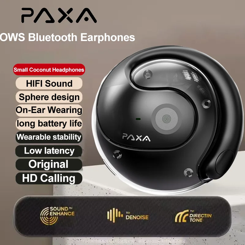 Original PAXA X15 PRO Hanging OWS Bluetooth V5.4 Headphone High-quality Noise Reduction Earphones Low latency Earbuds HY-T26