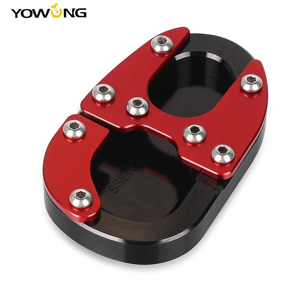 Motorcycle CNC Kickstand Foot Side Stand Enlarge Extension Plate Pad For YAMAHA MT-09 TRACER 900GT MT09 XSR900 GP 2013-2025-2026