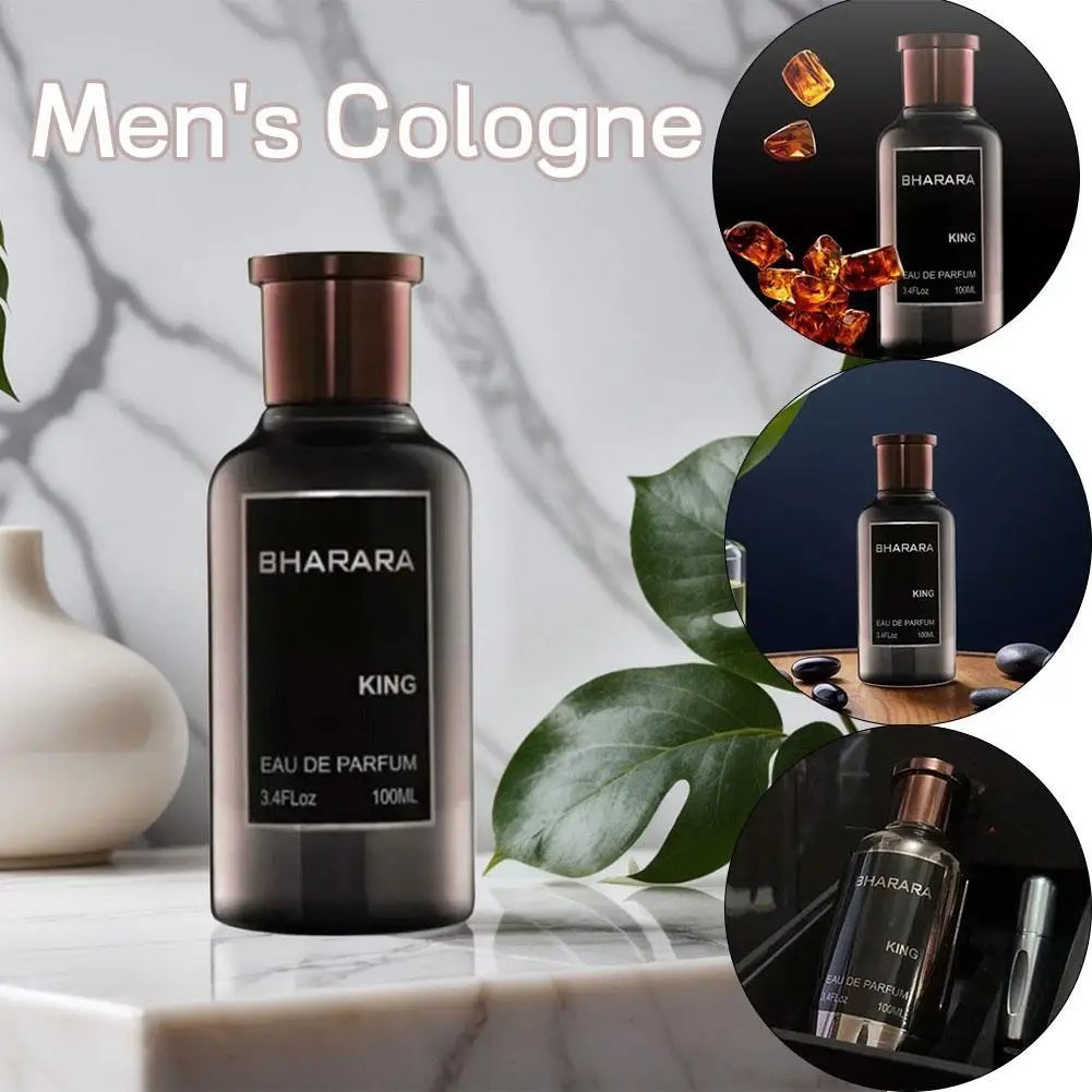 Perfume en Spray BHARARA KING para Hombre, Eau de Parfum, 100 ml, Aroma Duradero, Encantador, Fresco, Natural, Sexy, Almizclado, Elegante y Exquisito