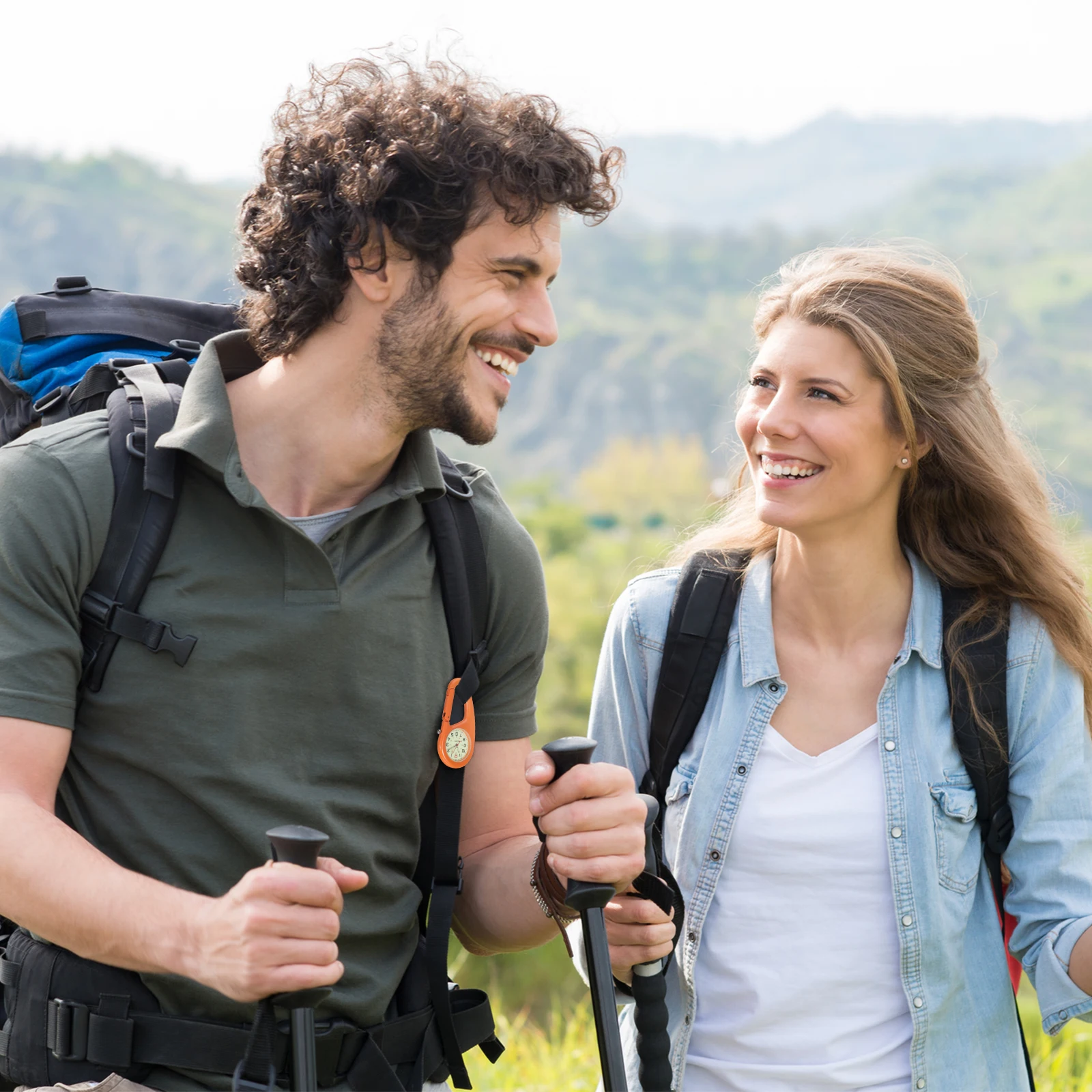 كليب على فوب في الهواء الطلق لحقيبة الظهر كليب فوب ساعة تسلق والعتاد حزام الظهر كليب مشبك ساعة