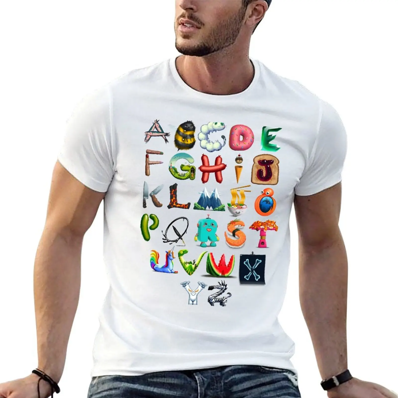 

The Alphabet T-Shirt g man t shirts for men t shirts with prints T-Shirt