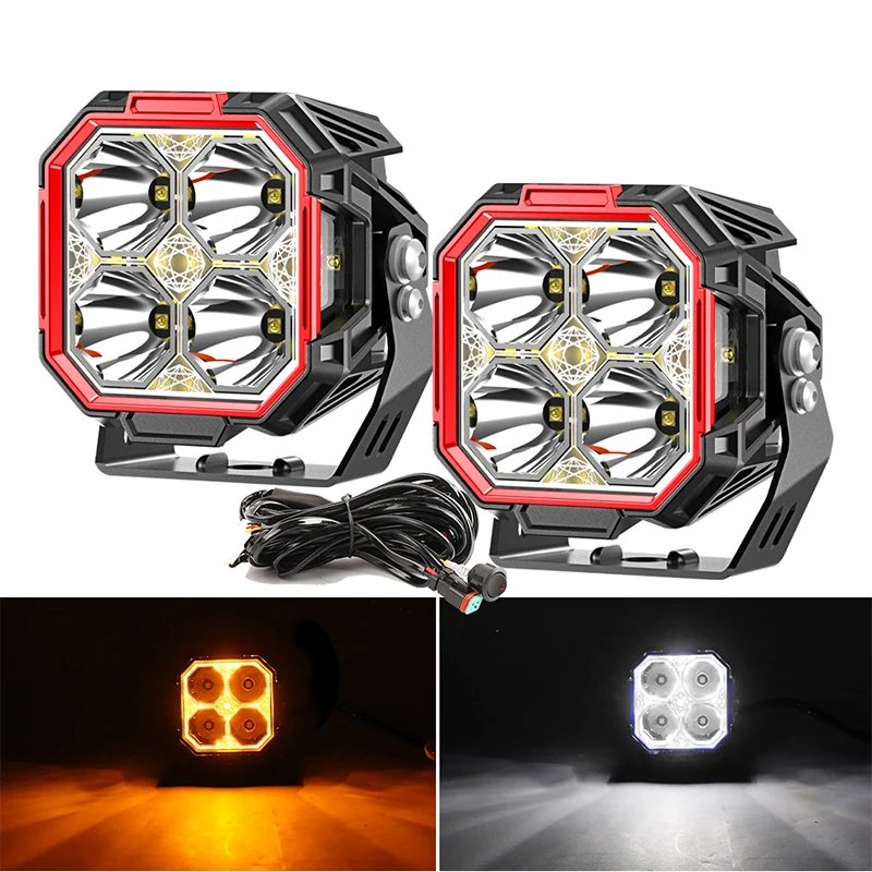 

3inch Waterproof LED Work Light Driving Beam Headlight Spotlight Car Truck Offroad Motorcycle Auxiliary Lamp Foglights With Wire