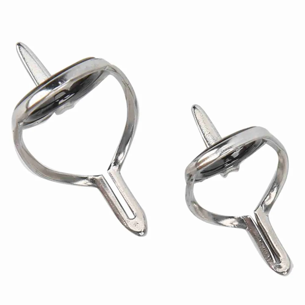 11PCS Stainless Steel Fly Fishing Guide Set Lightweight Silver Rod Guide Set Different Size Fishing Rod Guides Kit