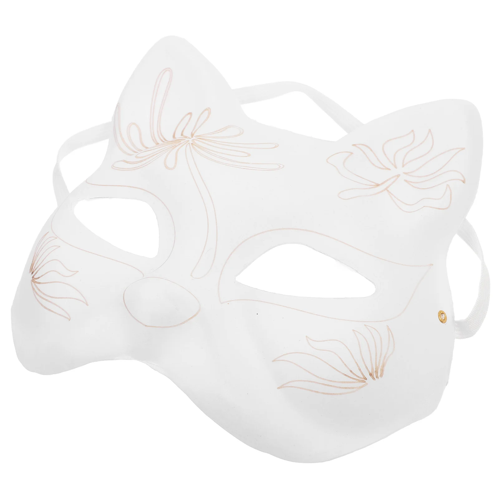 

Blank DIY Paper Cat Mask Unpainted Lightweight Cat Face Mask for Cosplay Party Halloween Masquerade Accessory Blank DIY Masks