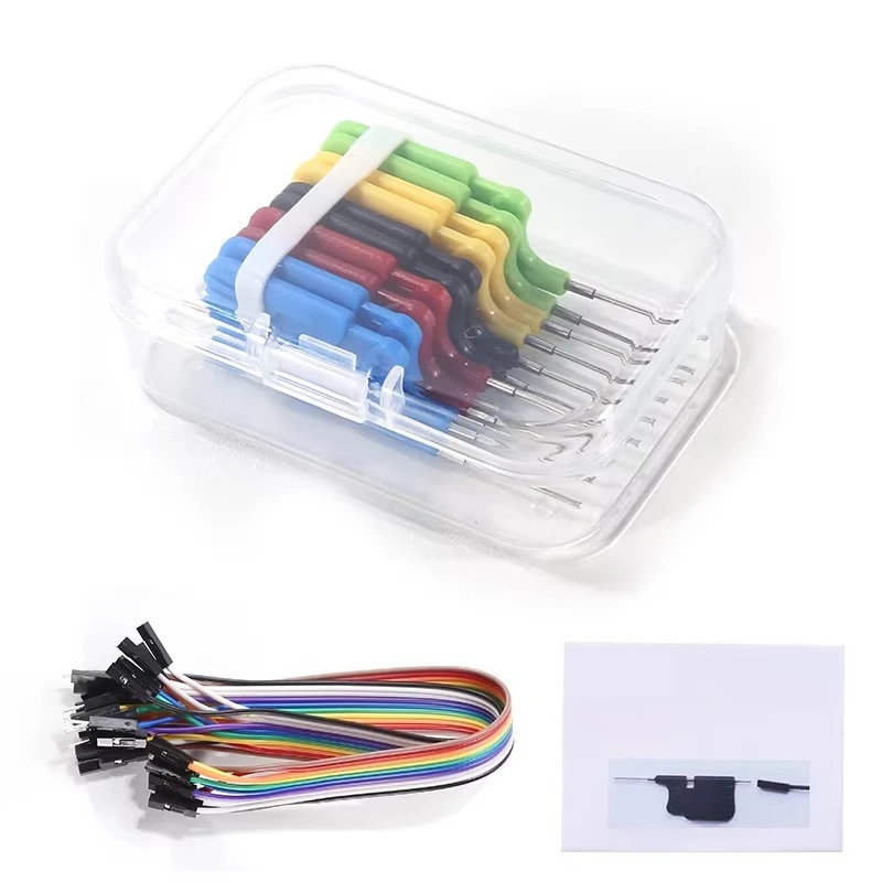 Universal chip testing hook for BIOS programming clamp, solder-free DuPont wire SDK08 dual-hook IC logic analyzer clamp