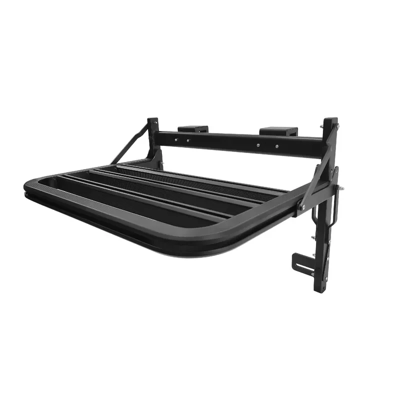 China Manufacturer's New Retractable RV Rear Door Storage Rack for Motorhomes Back Door Accessory
