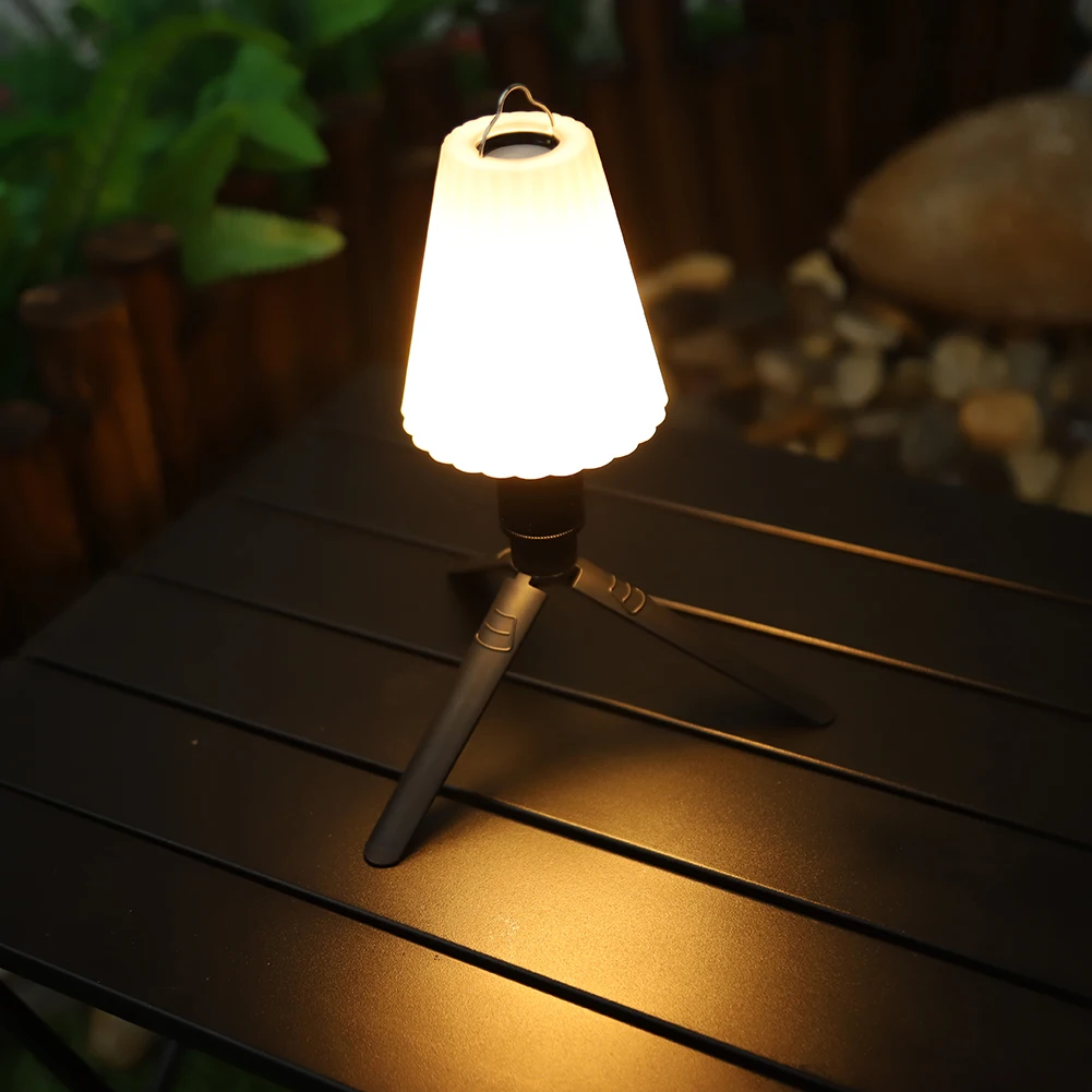 Camping Light Lampshade with Top Handle Small Torch Lampshade White Plastic Floor Lamp Cover Hangable for Camping Hiking
