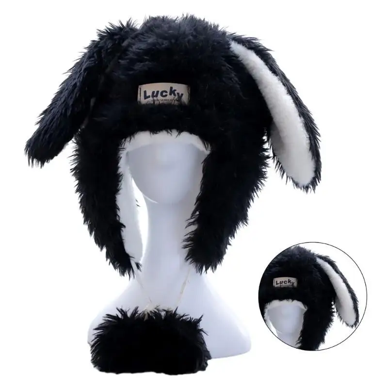 31BB Winter Teenagers Beanie Windproof Trapper Hat Ear Protector Hat Adult Winter Cycling Skiing Supplies