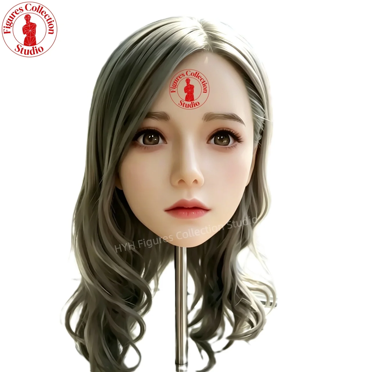 

Artisan Makeup Head HYH-SHB-TS-0051 Life-Size, M16 Interface, Ultra-Realistic for Hairstyle, Jewelry, Photography