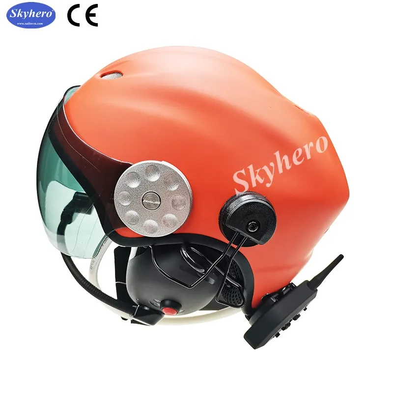 Bluetooth Paramotor Helmet with Noise Cancelling, Paramotoring Headset, PPG Helmet, EN966 Standard