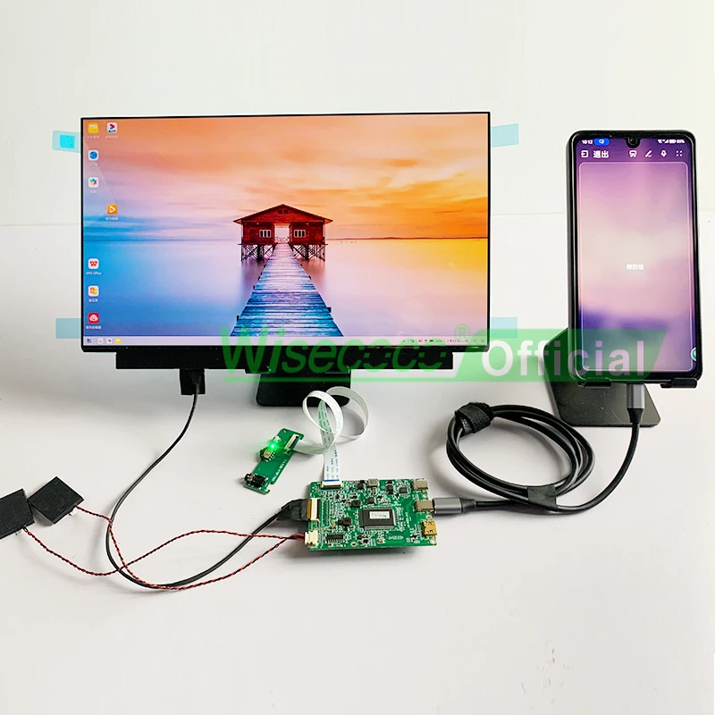 Imagem -02 - Wisecoco-monitor de Segunda Tela Oled Amoled 13 Polegada Fhd 1920x1080 Ips Laptop pc Mac Tablet Ps4 Xbox Switch Usb c