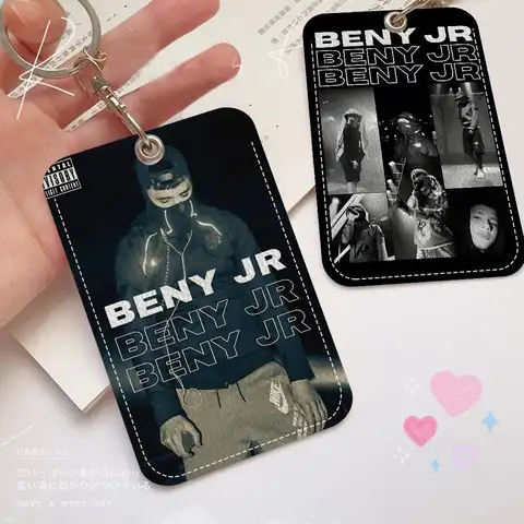 인기 있는 스트리트 B-Beny J-Jr 키체인, 출입증 홀더, 버스 패스 및 식사 카드 ID 은행 카드 보호 케이스 포함