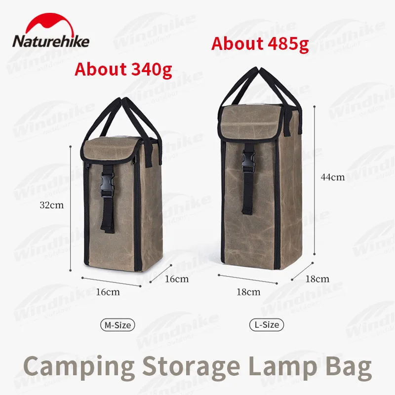 

Сумка для хранения походной лампы Naturehike, 7,5 л/12,5 л, портативная, сверхлегкая, холщовая, с молнией, аксессуары для кемпинга