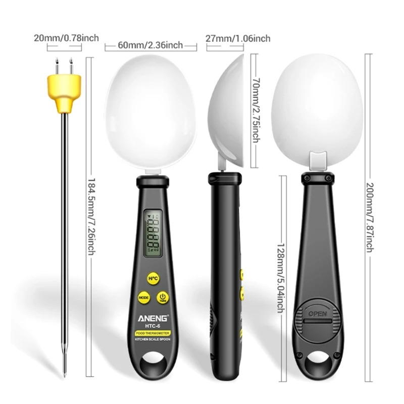 Kitchen Measuring Spoon Electronic Scale LCD Screen ABS Material for Cooking Dropshipping