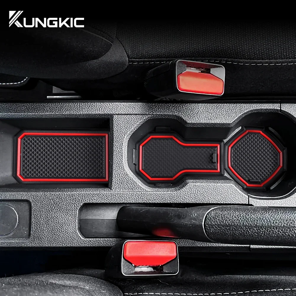 For Dacia Sandero 3 / Sandero Stepway III Car Door Groove Mat Anti-Slip Door Slot Pad Auto Sandero Stepway Accessories