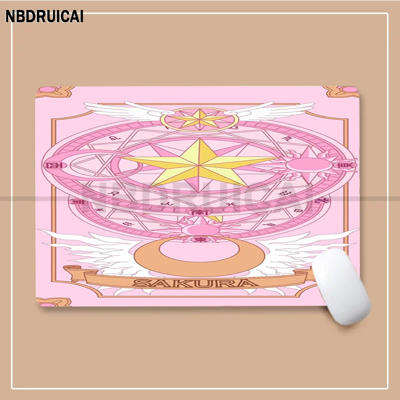 Pink Sakura Card Captor Gaming Mouse Pad, legal grande Mousepad, XL Locking Edge Size, teclado de jogo para gamer