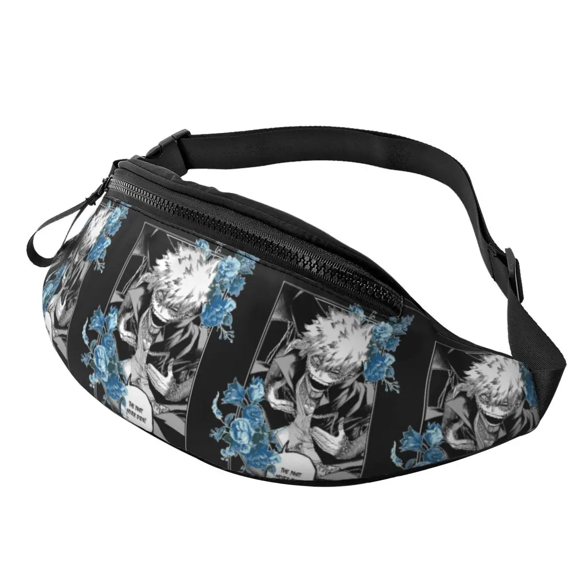 

My Hero Academia Dabi аниме синие цветы поясная сумка для женщин и мужчин поясная сумка через плечо для бега телефон сумка для денег