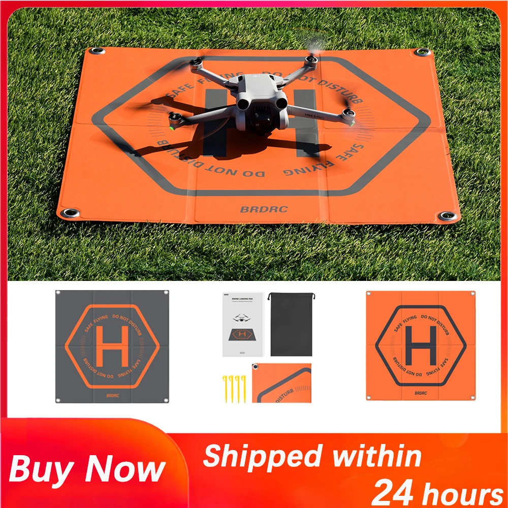 BRDRC Foldable Landing Pad for DJI AVATA/Mini 3 Pro/Mini 2/Mini SE/Mini 50CM Waterproof Parking Apron Pad for Drone Accessories