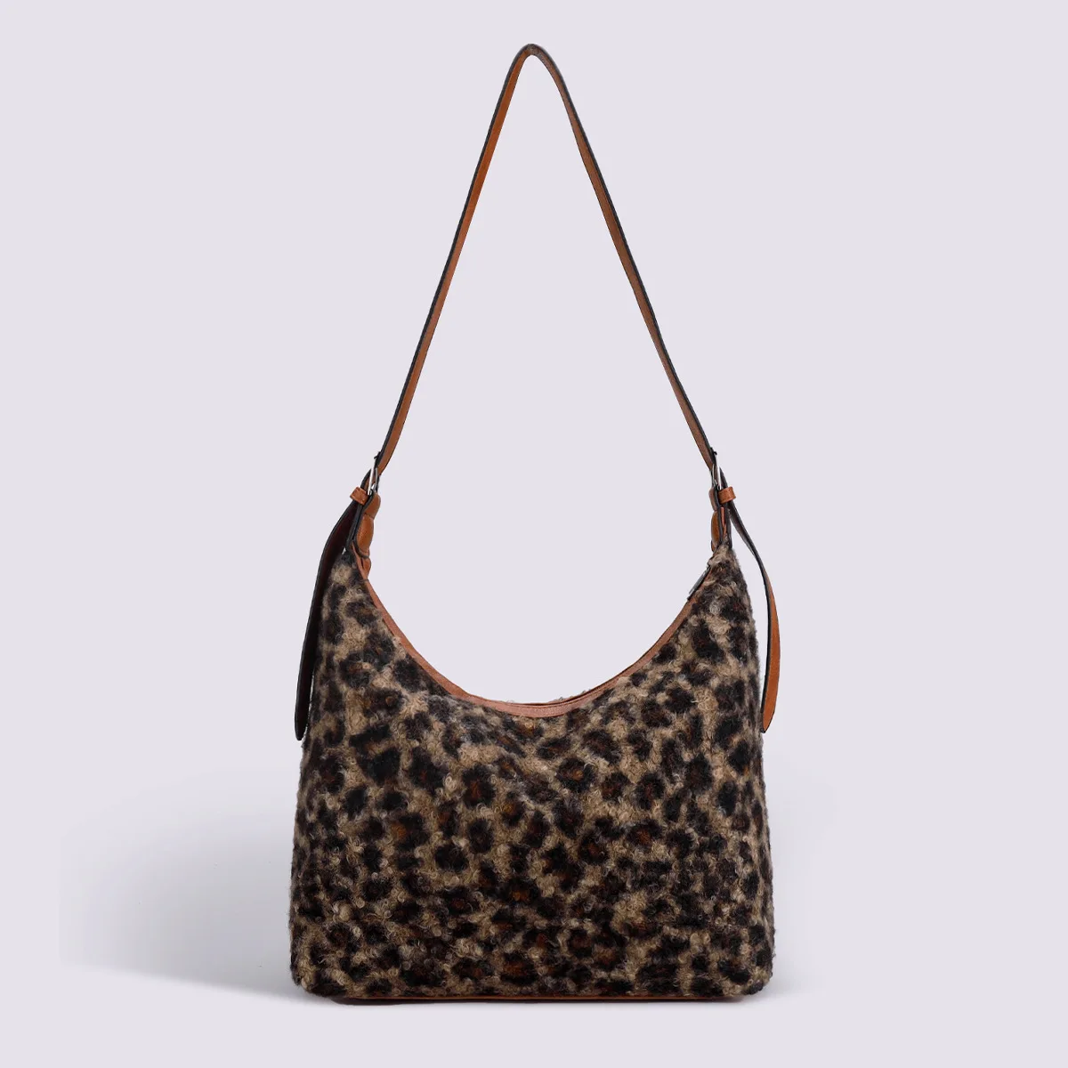 

Y2k Plush Retro Leopard Print Bags for Women Underarm Bags Leopard Zebra Pattern Fluffy Tote Bags Small Purses Handbags