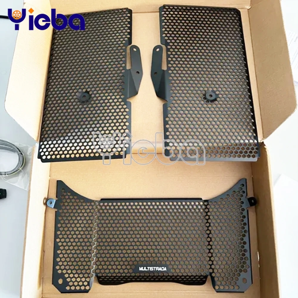 

2025 2026 For Ducati Multistrada V4 RS /Pikes Peak /S /Rally /Sport 2024 Motorcycle CNC Radiator Oil Cooler Guard Set Protection
