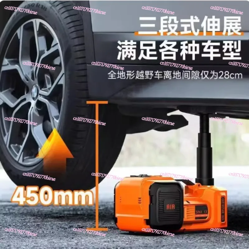 12 فولت سيارة كهربائية سيارة هيدروليكية 0 كجم نسخة علوية على الطرق الوعرة مضخة هواء ثلاثة في واحد أداة تغيير الإطارات #3