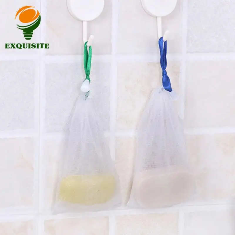 Bathroom Supplies Durable Cleansing Effective Cleansing Multi-purpose Sustainable Trending White Nylon Mesh Bag Convenient