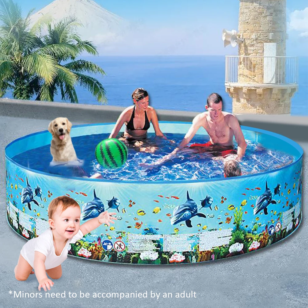 Piscine gonflable de grande capacité, pliable, multifonction, pour jouer à l'extérieur et à l'intérieur, accessoires d'eau