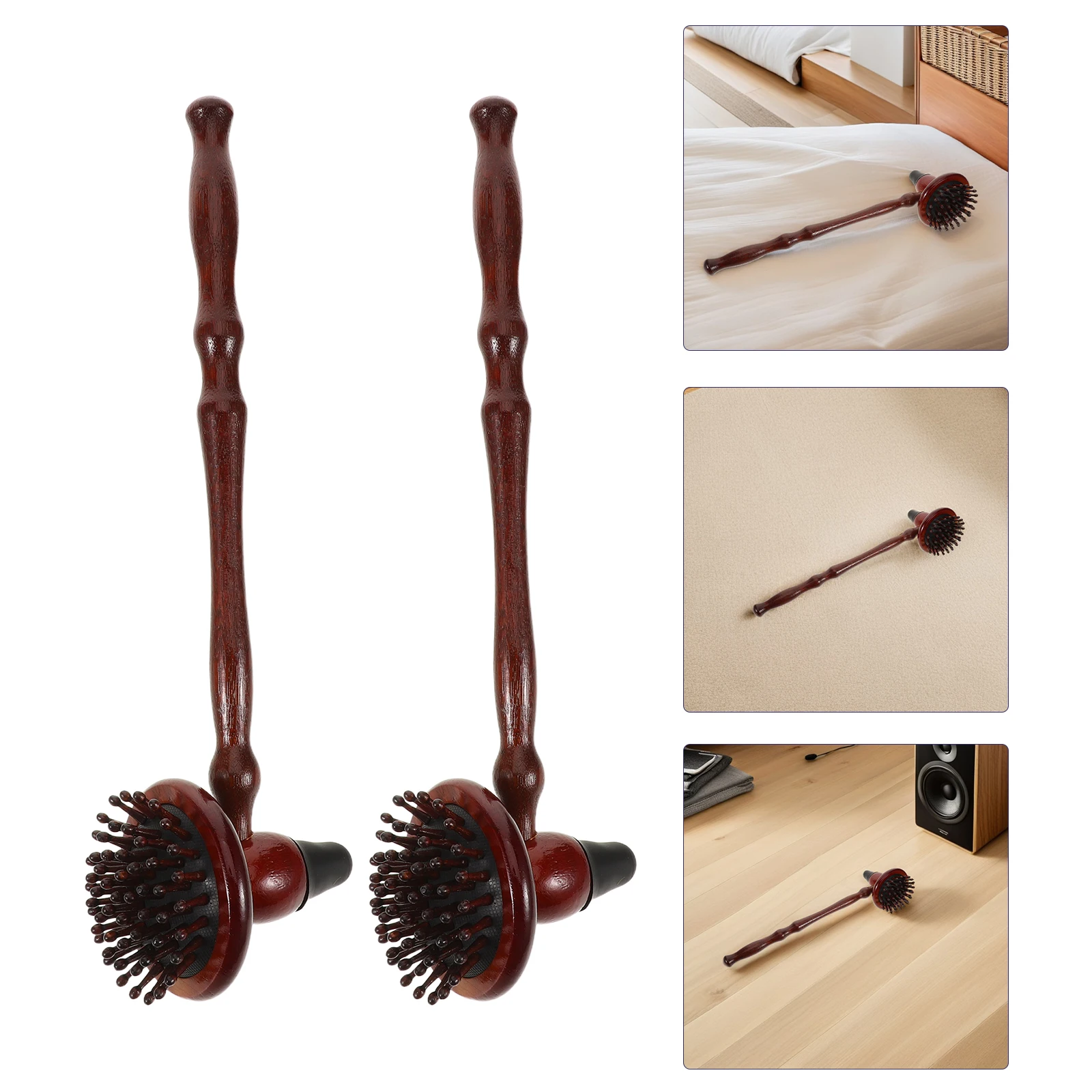 

2pcs Portable Wooden Massage Hammer Durable Handheld Back Leg Massager Manual Hammer For Neck Shoulder Pain Relief Home Office