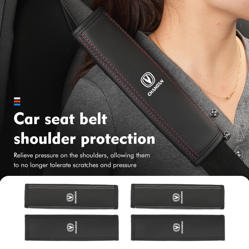 Car Seat Belt Cover Protect Shoulder Pad Accessories For Changan CS35 CS15 CS95 CX70 CS55 CS85 CX20 EADO RAETON Alsvin