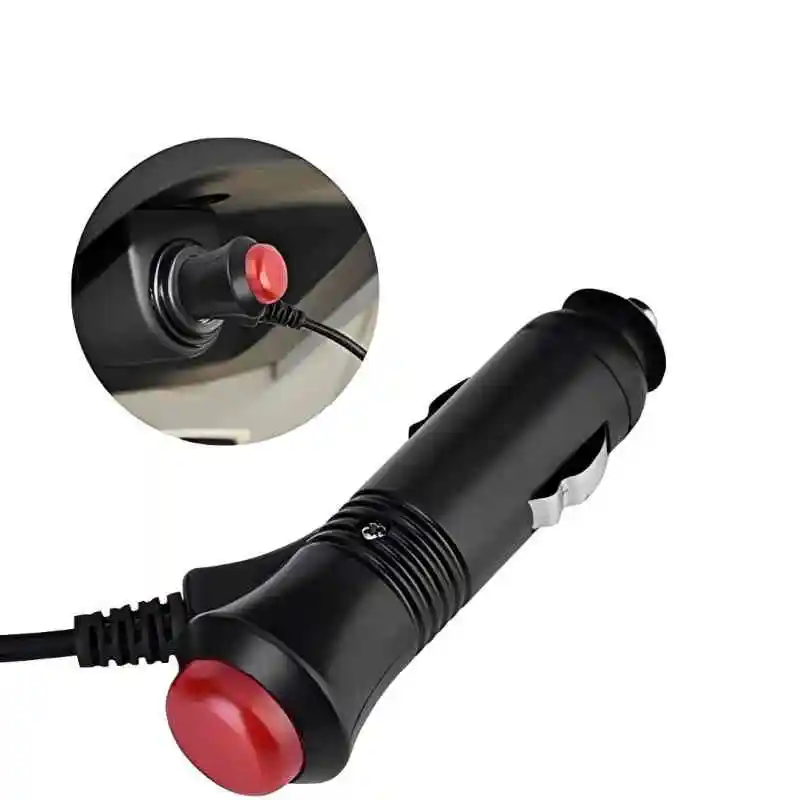 12V Car Cigarette Lighter Socket Splitter Plug Connector With On Off Switch Radar Navigator Car Charger Power Adapter