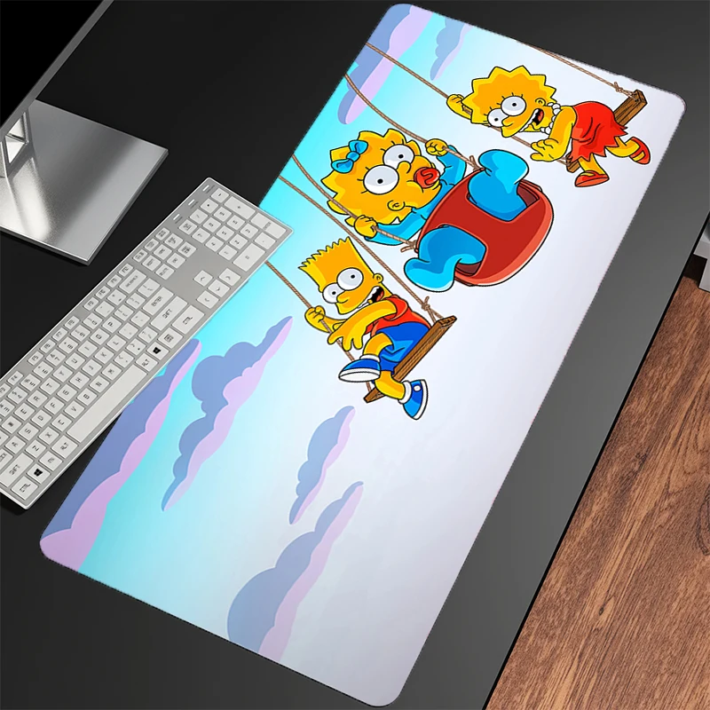 لوحة ماوس مصممة خصيصًا، حصيرة مكتبية، سجادة كمبيوتر مكتبية، لوحة مفاتيح، ملحقات ألعاب الطاولة، لوحة ماوس T-The Simpsons #5
