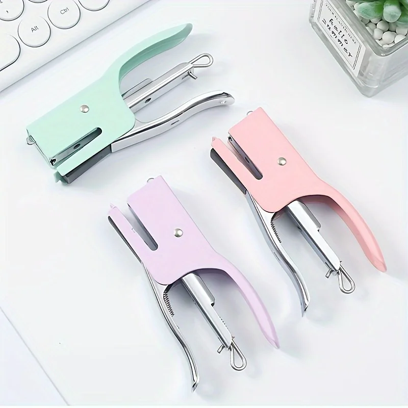 

A Set Metal Hand-held Stapler No. 10 Office Stapler No nails stapleless stapler