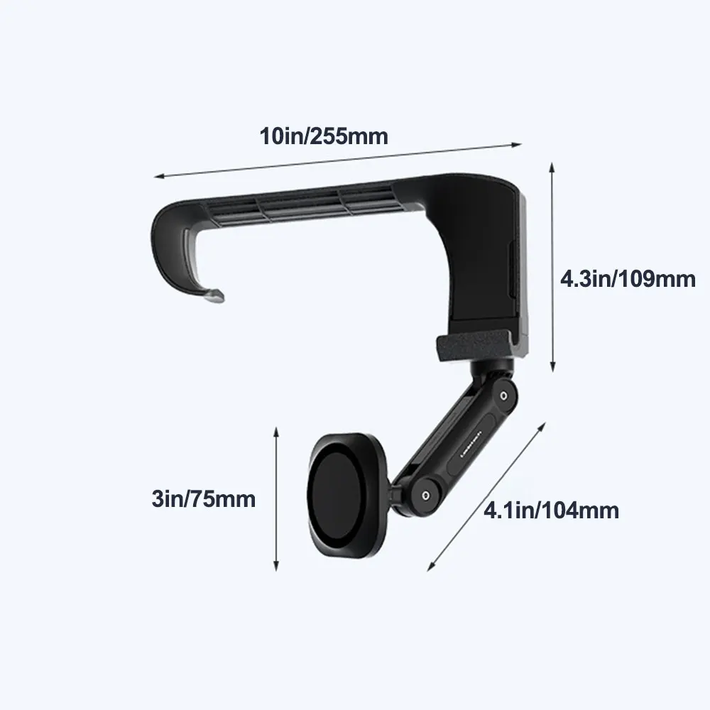 Foldable Wireless Magnetic Phone Hoder Phone Gripper for TESLA Model 3/Y Magnetic Car Phone Holder Support Arm Mobile Stand