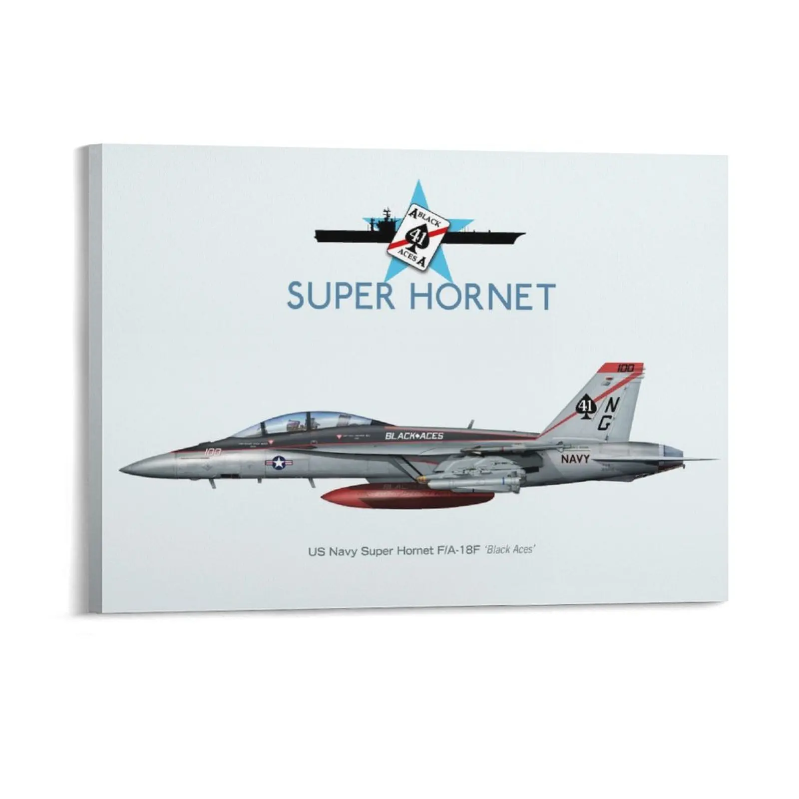 F18 Super Hornet Canvas Painting Poster Personalized Living Room Wall Plaque Character Garage Framed Wall Paintings