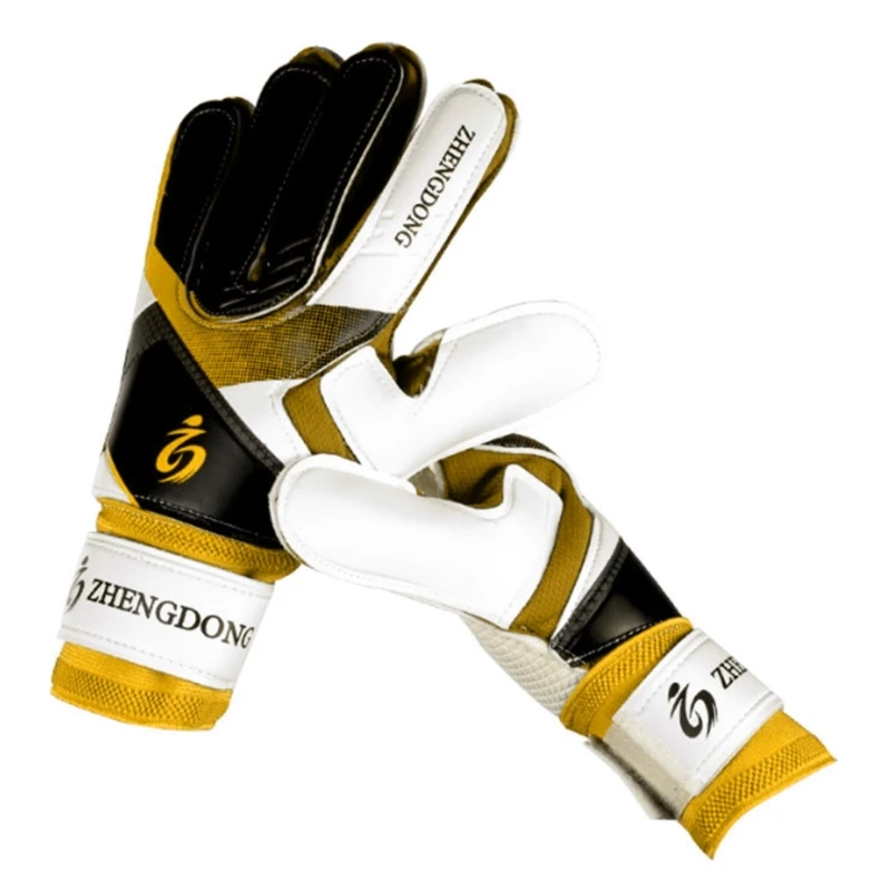 Soccer Goalie Gloves Goalkeeper Gloves with Fingersave Wrist Protections Strong Grip Goalkeeper Gloves for Youth, Adults