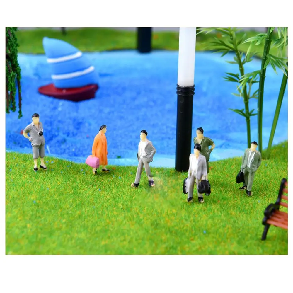 10/30/50Pcs 1:25/1:30/1:50/1:75 Scale Mixed Color Pose Passengers Scale Model People Figures Character Model Plastic People