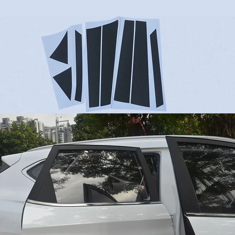 Windows Lift Panel Stickers Gear Panel Film Sticker Inner Handle Decal Door Anti-Kick Sticker For Hyundai Tucson TL 2015-2020