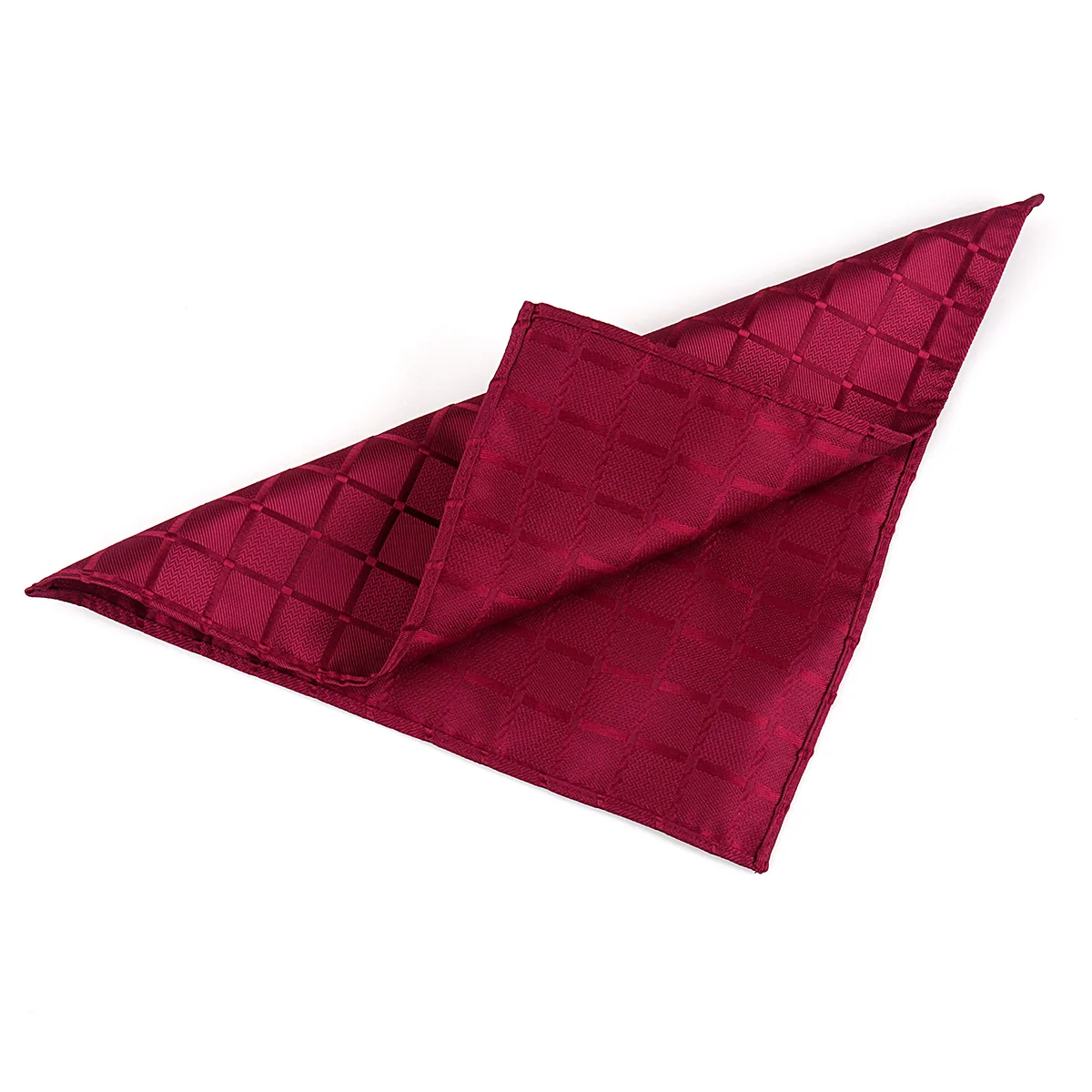 Lenço de Bolso Masculino Vintage Xadrez e Liso, Design Britânico, Acessório para Terno, Cinza, Preto, Vinho