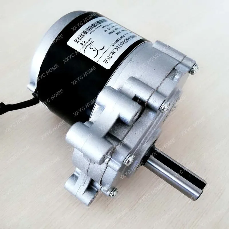 250w 24v 75rpm or 120rpm low speed brush motor, 44mm Longer shaft, Shaft Diameter 17mm , wheel chair used DC gear brushed motor,