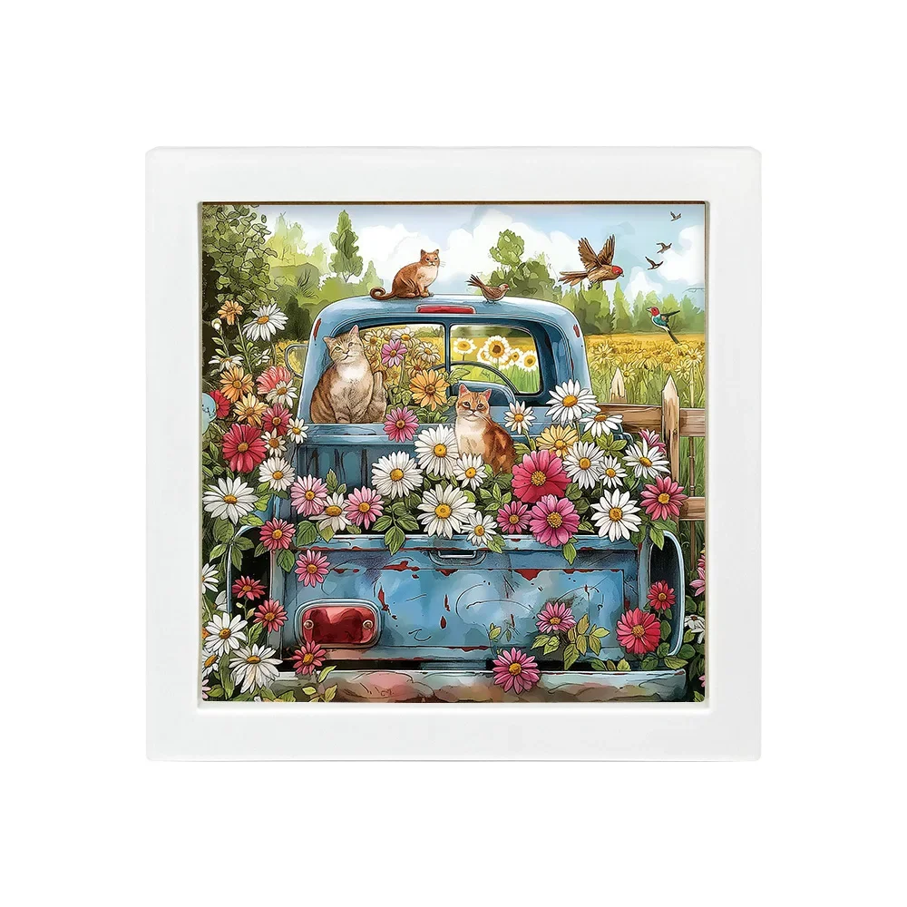 Romantic Garden - Diamond Paintings - Animal Cartoon Diamond Acrylic 5D-DIY Cross Embroidery Set  Handmade Diamond Art Decoratin