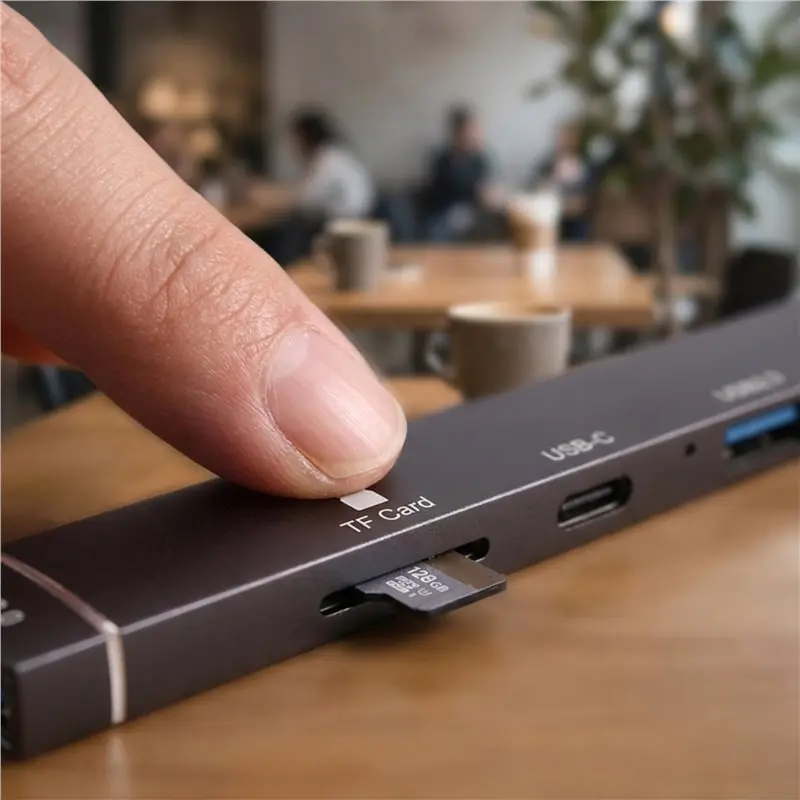 Superior 7 In 1 USB +Type C HUB Docking Station With TF SD Card Reader Laptop Tablet Phone Disk Converter USB Hub