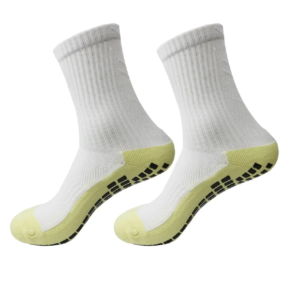 1 Pair New Anti Slip Football Socks for Men and Women's Sports Socks Anti Slip Football Basketball Grab Socks