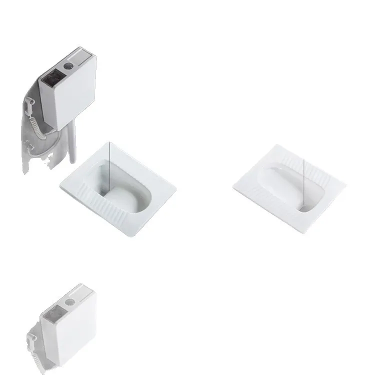 Household ceramic flushing tank whole set, squatting pit toilet, toilet toilet, toilet