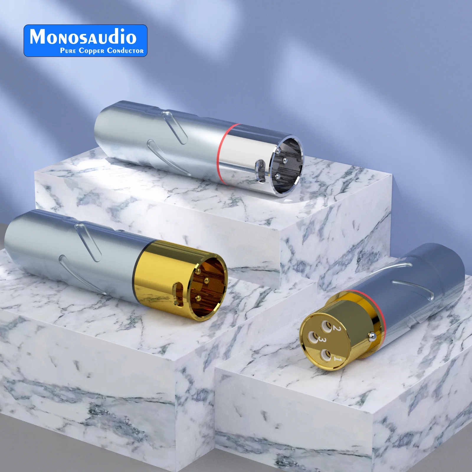 

Монозавр XM700R/XF700R, 9.998% Чистый медный родиевый тройной аудио кабель, балансировка, 3-контактный разъем