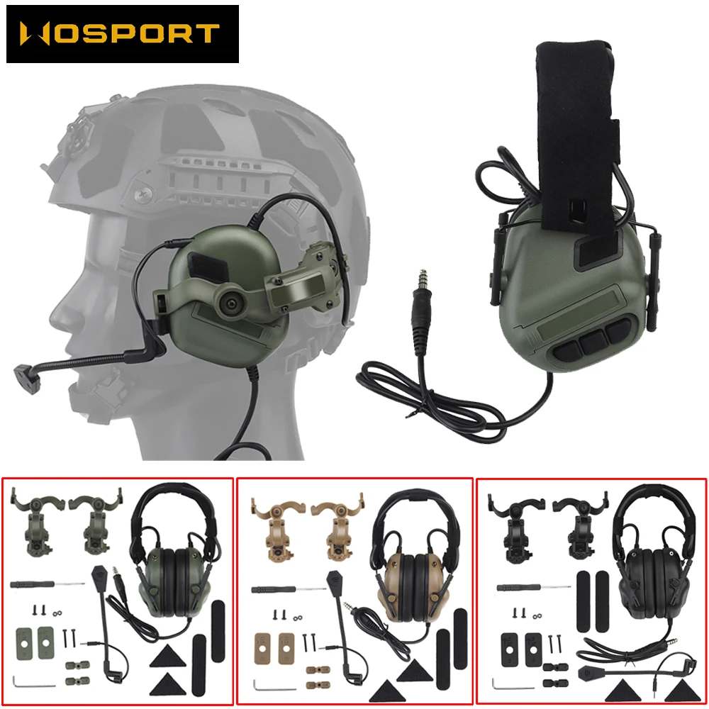 Tactical headset Gen5 shooting communication headset hunting hearing protection headset/helmet head-mounted two-in-one