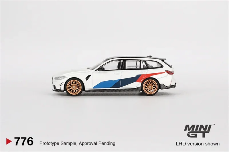 MINI GT 1:64 M3 M Performance Touring Alpine White LHD modelo de coche fundido a presión