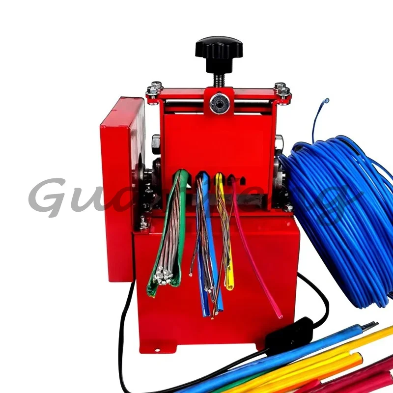 150W Small Cable Stripping Machine 1.5-18mm, Automatic Wire Stripper for Scrap Copper Wire Recycling